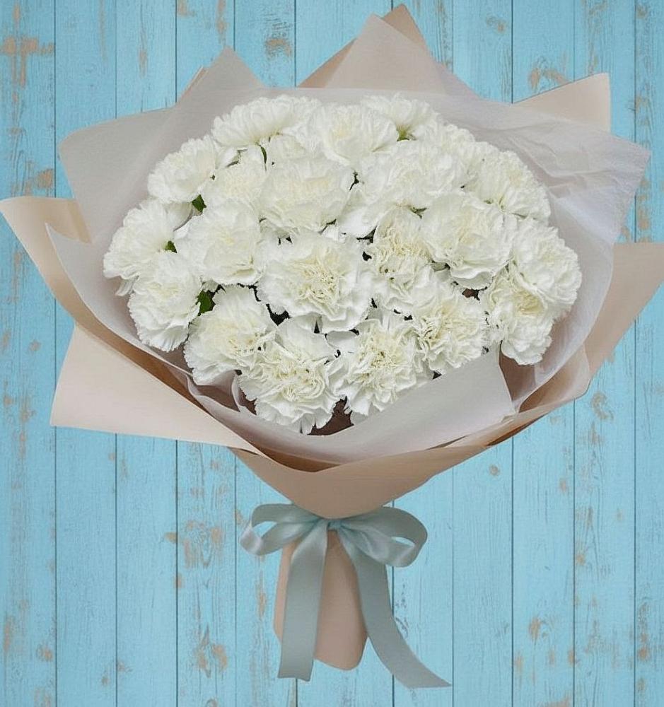 Букет цветов из: Гвоздики в Пирогово