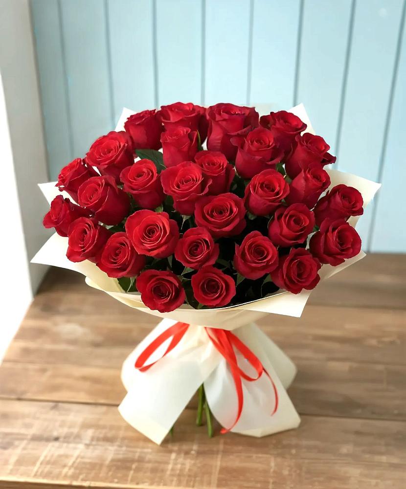 Букет 29 Красных роз в Пирогово