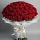 Букет 101 Красная роза Блэк Мэджик в Пирогово