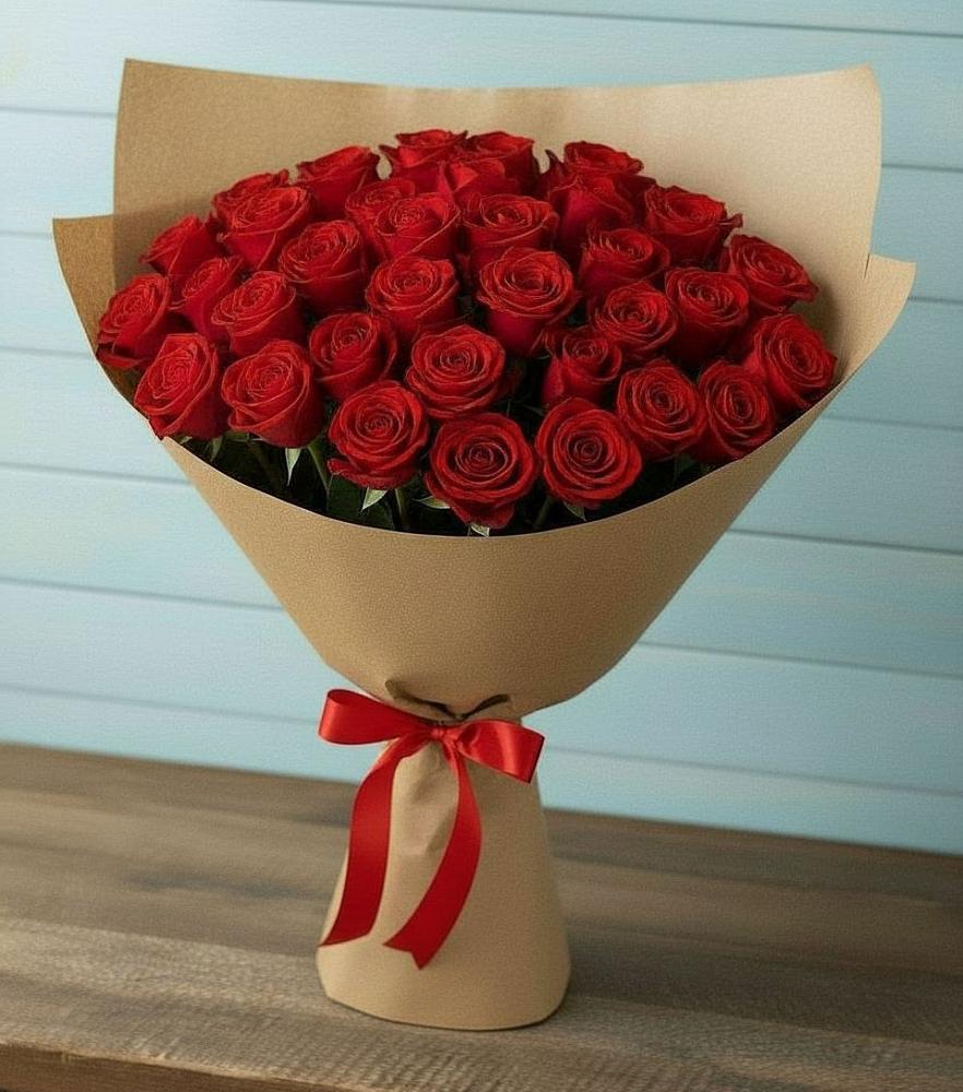Букет Красные розы Милано в Пирогово