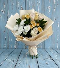Букет цветов из:  Розы и Хризантемы в Пирогово