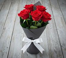 Букет 5 Красных роз Эдлесс Лав #REPLACE_PRED# Пирогово