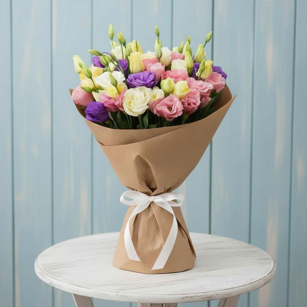 Букет цветов из: Лизиантусы в Пирогово