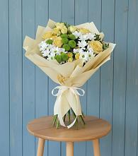 Букет цветов из:  Хризантемы и Розы #REPLACE_PRED# Пирогово