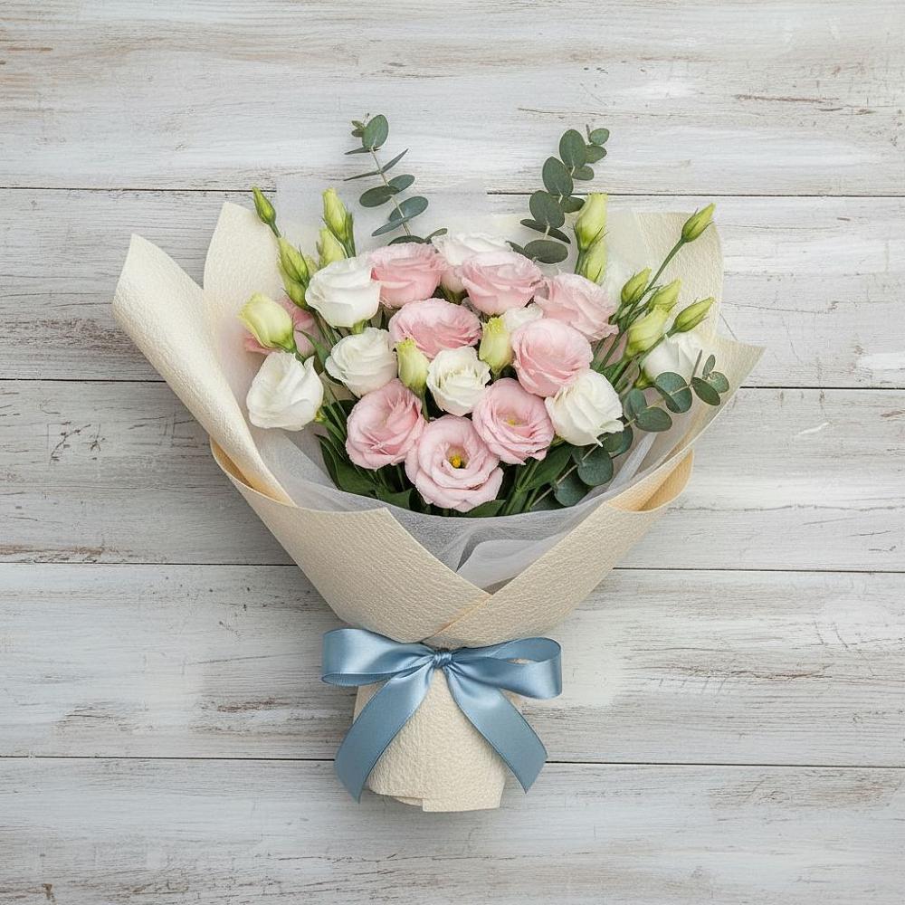 Букет цветов из: Лизиантусы в Пирогово